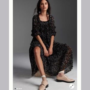 Anthropologie orsina tiered maxi dress size 12